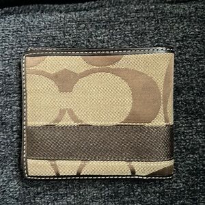 Brown mens coach wallet